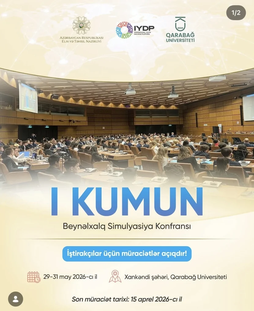 KUMUN 2026-da iştirak üçün müraciətlər açıq ELAN EDİLİR