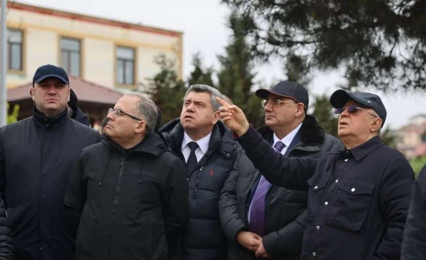 Kəmaləddin Heydərov sürüşmə sahəsində - FOTO/VİDEO