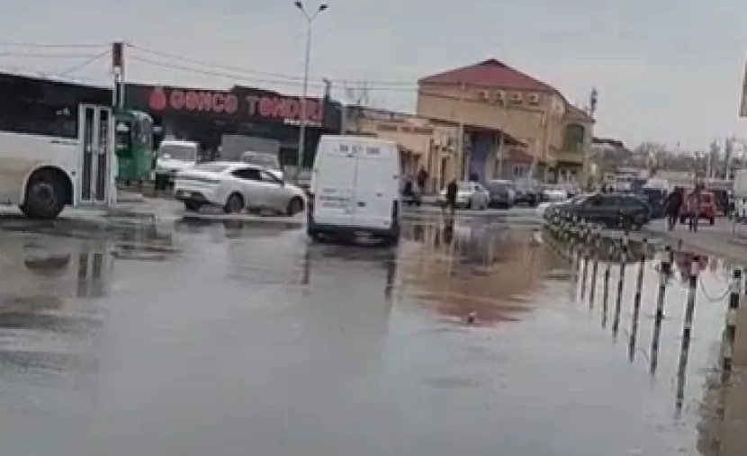 Sabunçuda su yoldan çəkilir- GÖRÜNTÜLƏR