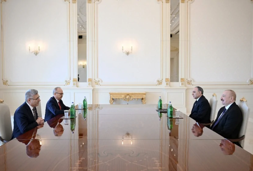 Prezident Muhsin Şentürkü qəbul edib - FOTOLAR