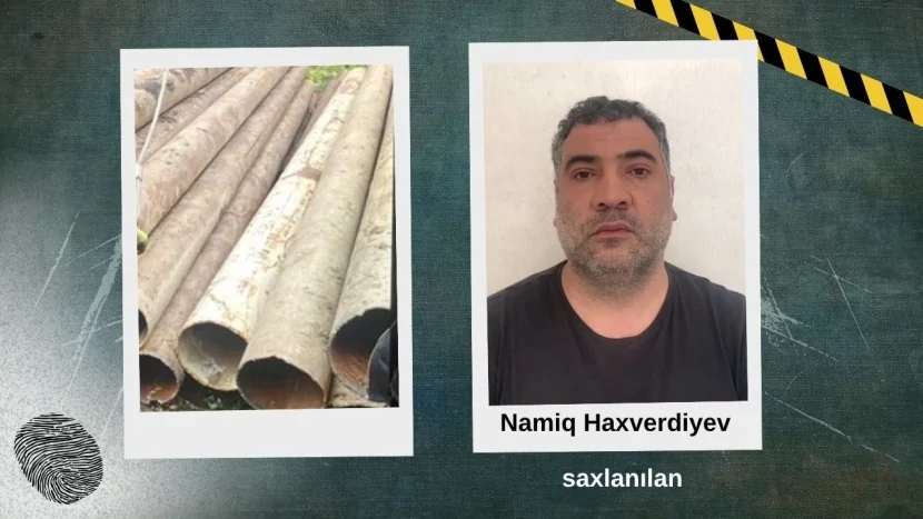 Su borularını oğurlayan şəxs SAXLANILDI