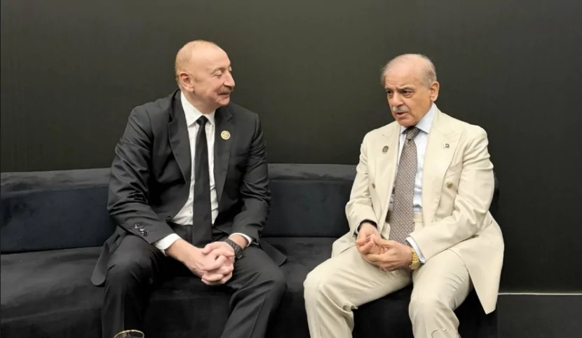 İlham Əliyev Şahbaz Şəriflə GÖRÜŞÜB