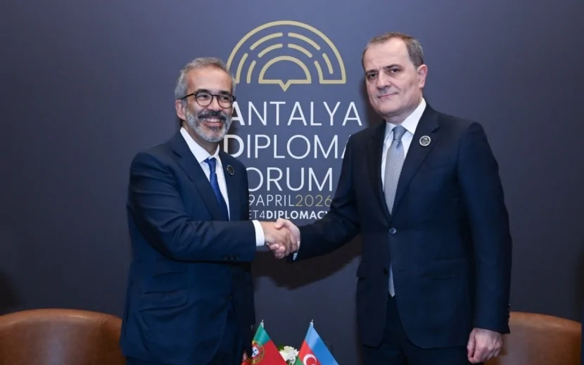Ceyhun Bayramov portuqaliyalı həmkarı ilə görüşdü - FOTO