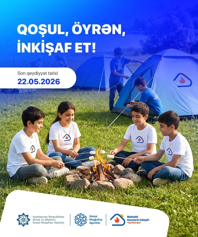 Məktəbli Gənclərin İnkişafı Yay Düşərgəsi ​ keçiriləcək