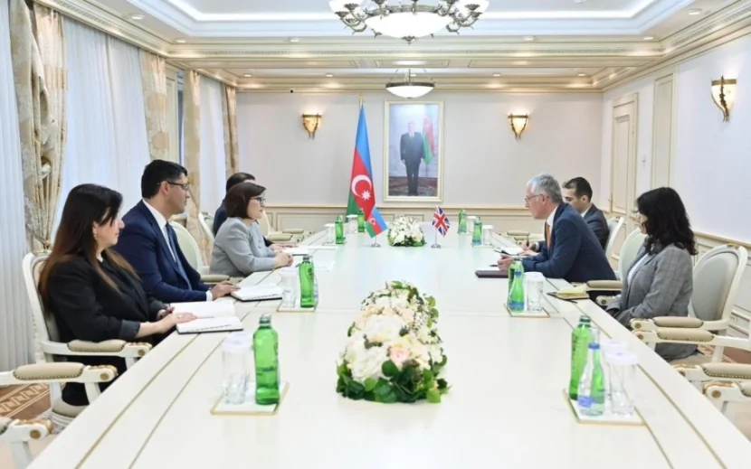 Sahibə Qafarova Britaniya səfiri ilə görüşdü