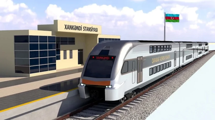 Xankəndiyə qatar yolu çəkilir