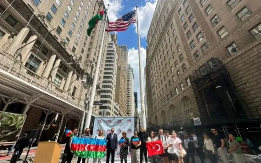 Nyu-Yorkda Azərbaycan bayrağı ucaldılıb