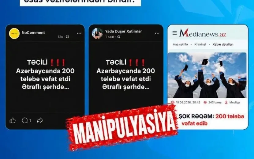 Bəzi saytlarda şişirdilmiş başlıqlar süni ajiotaj yaradıb