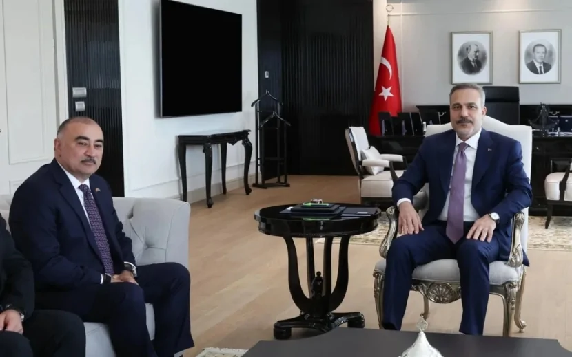 Hakan Fidan Azərbaycanın Türkiyədəki səfiri ilə görüşdü