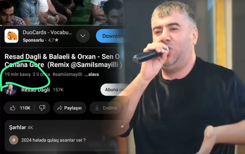 Rəşad Dağlı həbsdə olsa da, ifası rekord qırdı -