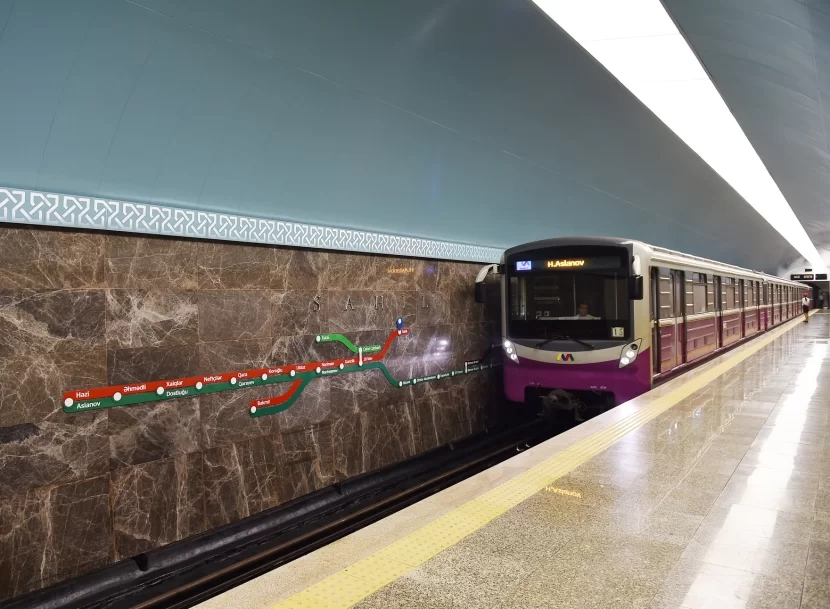 Bakı metrosunda 10 dəqiqəlik intervalın