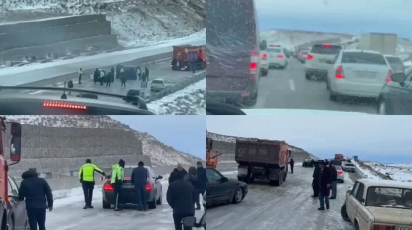 DYP qarlı havada yollarda sürücülərə belə kömək edir -