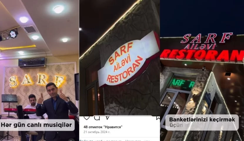 Bakıda məşhur restoranın rəhbəri xanım ofisantı döydü -