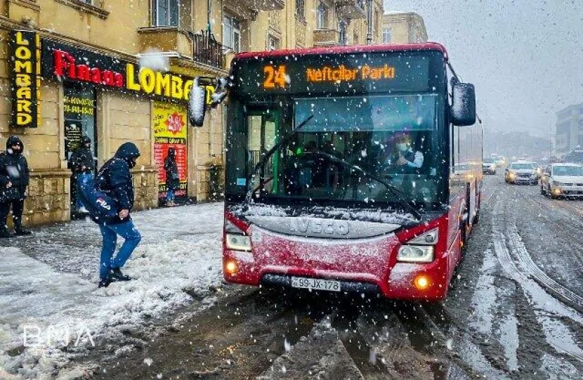 Bu gün avtobuslar saat