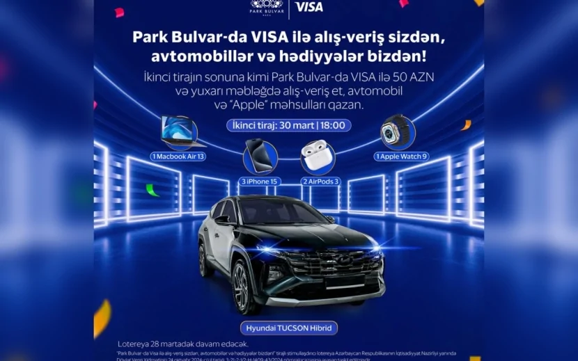 Park Bulvar və VISA-nın təşkilatçılığı ilə keçirilən lotereyanın finalına